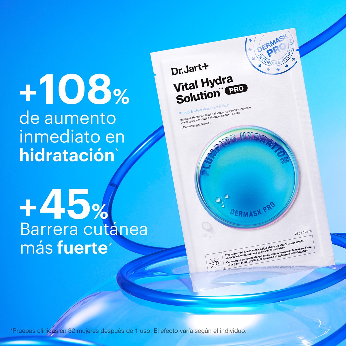 VITAL HYDRA SOLUTION™ PRO GLOW FACE MASK WITH HYALURONIC ACID (MASCARILLA FACIAL VITAL HYDRA SOLUTION™ PRO GLOW CON ÁCIDO HIALURÓNICO)